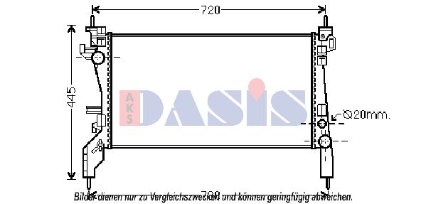 AKS DASIS Radiators, Motora dzesēšanas sistēma 080101N